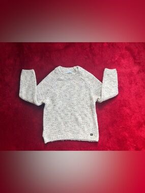Mayoral Cream Flecked Crewneck Sweater